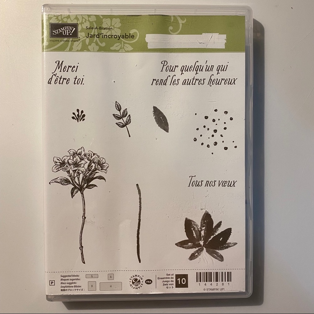 🍒 Stampin’ Up! 🍒 « Jardin’croyable » Stamps Set